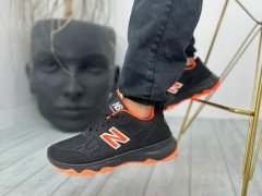 کتونی نیو مردانه مشکی نارنجی