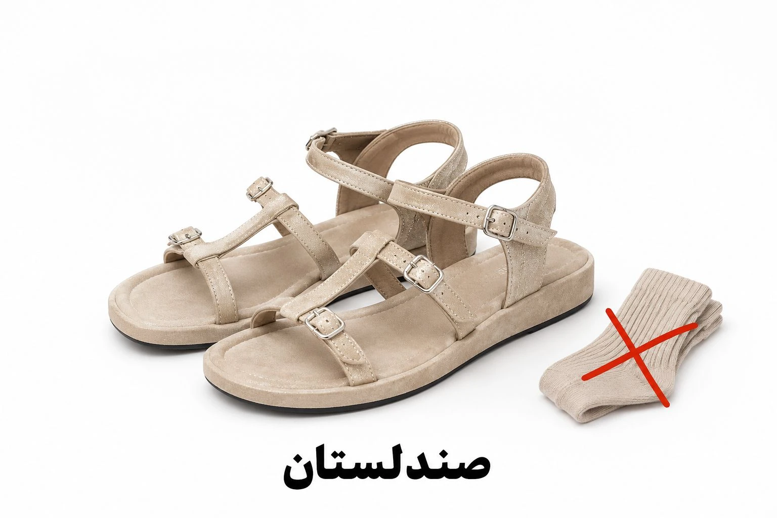  چگونه بدون جوراب صندل رو راحت بپوشیم!؟