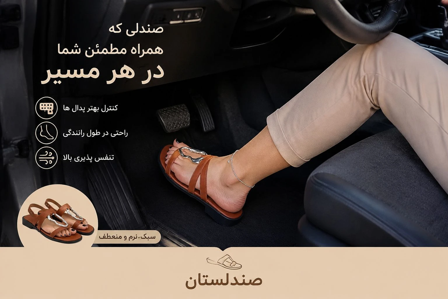  صندل مناسب برای رانندگی چه ویژگی هایی باید داشته باشد؟!