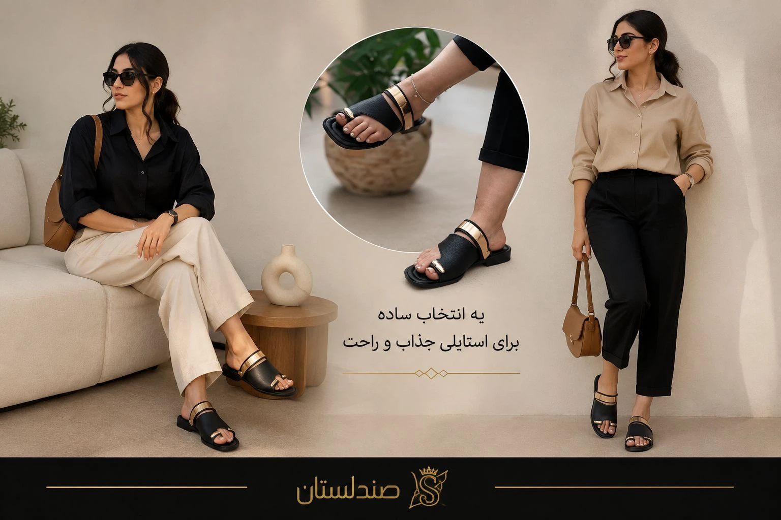  چطور با صندل یه استایل ساده ولی جذاب بزنیم؟